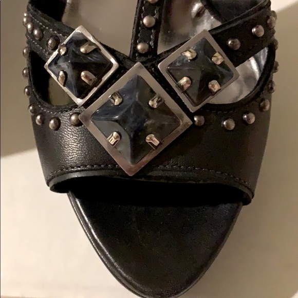 Miu Miu Stiletto Studded Leather Pumps - Picture 5 of 7